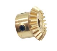 Pignon Engrenage conique en cuivre 1 module 15 dents 20 dents 90 degrés, trou 4 mm 5 mm 6 mm 8 mm(15 teeth 4mm bore)