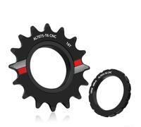 Pignon fixe pignon unique vitesse volant d'inertie 7075 aluminium pignon | Pignon de vélo avec anneau de verrouillage léger CNC usiné roue libre 14T 15T 16T 17T 18T