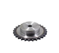 Pignon industriel 3 points 06B, 9 à 50 dents, trou artisanal, dent en acier 45#, pas de trempe de surface, transmission 9,525 mm, 1/2/4 pièces(4PCS,06B 32T D100)