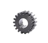 Pignon industriel de machines Engrenage droit 18T-21T 2M, 1 pièce, 45 # acier 18 19 20 21 dents, engrenage plat, alésage de clavette 18/19/20mm ( Color : 18 Teeth (OD 40mm) , Size : 18mm- 6x2.8mm )