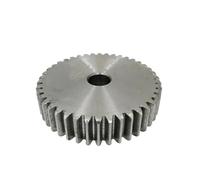 Pignon industriel de machines Engrenage droit 1M44/45/46/47/48/49/50/51T, trou rugueux 6/8mm, pignon 45 #, matériau en acier au carbone, engrenage de moteur 10mm ( Size : 1M45Teeth-bore 6 mm )