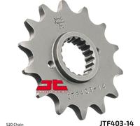 Pignon JT Sprockets Racing 520 14Z à denture fine diamètre intérieur 22,5mm / 25mm