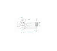 Pignon Lightweight - 520 - 15 Dents - Made In Germany - Esjot - 781620 - Accueil > Sifam > Transmission > Pignon > Route