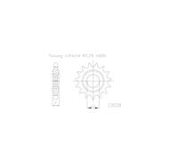 Pignon Minarelli AM6-420 - 13 Dents - Made in Germany