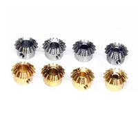 Pignon Moteur Engrenage Conique, Rapport 1:1, Module 0,8, 15 Dents, Lot de 2, cuivre ou Acier, alésages Multiples(5mm Copper)