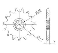 Pignon P420 - Z13 (DIS.94119) Betamotor 50 RR Motard 02/04