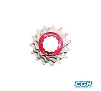 PIGNON SUNRACE POUR CASSETTE 10V ARGENT AVEC CONTRE ECROU (11-13-15) -