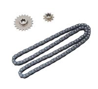 Pignon T8F 11T, Pignon en Acier T8F 20T 11T 116 Maillons Kit de Chaîne d'entraînement T8F Ensemble de Chaîne de Pignon T8F Chaîne d'entraînement avec Chaîne pour Karting, Mini