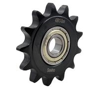 Pignon tendeur de chaîne à rouleaux #40 Type C 12 mm alésage 13 dents avec roulement 6001Z, pignons d'entraînement en acier trempé antirouille 1045 40BB13-12 mm