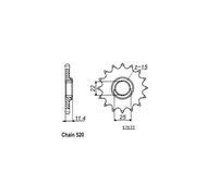 Pignon Tt Ktm - 520 - 17 Dents - Similaire Jtf1902 - Made In Germany