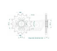 Pignon TT Lightweight - 520 - 14 Dents - Made in Germany