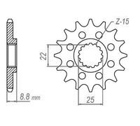 Pignon de sortie de boite Esjot pour Moto KTM 125 Exe 2000 à 2001 14 dents pas