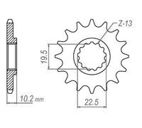 Esjot 32032 520 Front Sprocket Argenté 15t