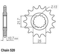 Pignon Yamaha - 520 - 16 Dents - Similaire JTF1595 - Made in Germany