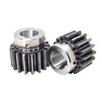 Pignons droits en acier, 12 dents, 14, 15, 16, 17, 18, 19, 20, 21 dents, alésage: 6, 8, 10, 12, 14, 15 mm, 45#, 1 pièce(2M18Thole16)