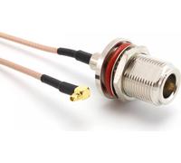 Pigtail câble d'antenne MMCX mâle / N femelle 25cm