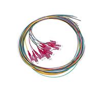 PIGTAIL Link LKLC12PT4 Lot de 12 câbles fibre optique colorée, connecteurs Lc Om4 Simplex 2 m