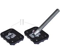 Piher - Patin anti-dérapant + plaque perforée + filetage pour étai extensible - 34504 - Piher