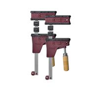 Piher PRL 400 Lot de 2 serre-joints de corps - Force de serrage de 400 kg - Alignement précis - Design robuste - Longueur de travail 80 cm - Idéal pour la construction de meubles