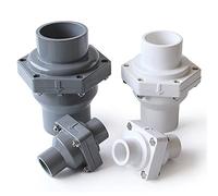 PIHWGUVD Valve de contrôle à Rabat UPVC 25~110mm, Tuyau de vidange, Pompe à Eau, Odeur de Reflux, connecteur de Valve Anti-Retour, raccords d'irrigation de Jardin 1 pièces(Bianco,Inner Dia.75mm)