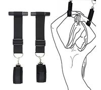 PIIKNUO Manette Giocattoli del Sesso, Giochi di Sesso di Coppia Adulti, BDSM Set di Coppia SM Cortex per il Montaggio della Porta, Giocattolo di Trattenuta di Coppia Donna con 2 Manette da Polso