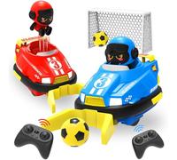 PIIMNT Lot de 2 jouets de voiture télécommandés, pour enfants, avec lumière cool et musique, cadeau pour garçon de 3, 4, 5, 6 ans