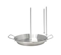 Piincho vertical - 1 grille verticale pour barbecue avec poignée | Support vertical pour brochettes de viande | Gril à brochette avec pointes amovibles pour rôtir viande, steak, poulet, saucisse