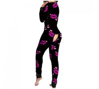 Pijama Femme 2 PièCe Coton - Vetement Femme Grenouillere Femme Sexy Combinaison Coton Costume Pyjama Pyjama Chaud Et Doux Combinaison Pyjama Couple