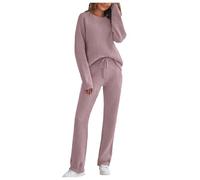 Pijamas Femme Pyjama Femmes Chaude Avec Pull Manches Longues Et Pantalon De Pyjamas 2 Pièces Automne Hiver Chaud Pour Femme Sleepwear 2025 Nouveaux Vêtement De Détente