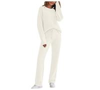 Pijamas Femme Pyjama Femmes Chaude Avec Pull Manches Longues Et Pantalon De Pyjamas 2 Pièces Automne Hiver Chaud Pour Femme Sleepwear 2025 Nouveaux Vêtement De Détente