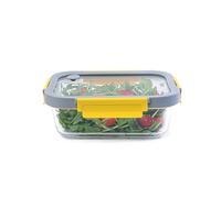 Pika - Boite alimentaire 1050ml en verre et couvercle en verre trempé - Hermétique, Compatible au micro-ondes, four, congélateur - GlassShock