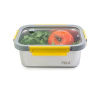 - Boite alimentaire 1780ml en inox et couvercle en verre trempé - Hermétique et légère - Compatible micro-ondes, four, congélateur - MetalShock