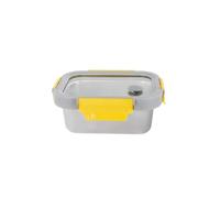Pika - Boite alimentaire en inox et couvercle en verre trempé - Hermétique et légère - Compatible micro-ondes, four, congélateur - MetalShock (480ml)