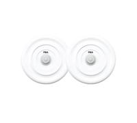 Pika - Lot de 2 couvercles universels de Conservation sous Vide, Blanc | Taille Medium 8,2cm, Compatible avec les contenants à bords plats de 4 à 7,5 cm