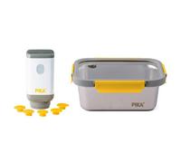Pika - Pompe Sous Vide Électrique + Boîte Alimentaire Inox 1200ml + 5 Valves Pour Boites Alimentaires Pika Appareil De Mise Sous Vide Alimentaire