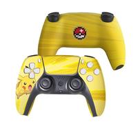 Pikachhu Contrôleur PS-5 sans fil compatible avec la console Play-Station 5 par les contrôleurs BCB | Fièrement personnalisée aux États-Unis avec impression HYDRODIP permanente (pas seulement une peau