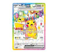 Pikachu ex 219/191 Carte Pokémon ultra rare Full Art | Cartes Pokémon brillantes | Pokémon EX | Surging Sparks | Pokémon Scarlet et Violet | Authentifiée Titan Cards