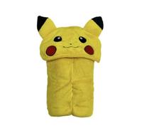 Pikachu Homadict - Plaid à Capuche Pokémon 120x150cm - Doux & Confortable Licence Officielle, Jaune