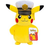 Pikachu Pokémon Peluche Original Officiel 20Cm Version Capitaine Pikachu
