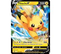 Pikachu V SWSH285 Carte Promo Pokémon (SWSH Promo Series) + TitanCards® Toploader