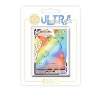 Pikachu VMAX 188/185 Arc en Ciel Secrète - Ultraboost X Epée et Bouclier 4 Voltage Éclatant - Coffret de 10 Cartes Pokémon Françaises