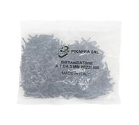 Pikappa 657 Entretoise en T de 3 mm pour carrelage et revêtement. Couleur grise. Sac de 500 pièces