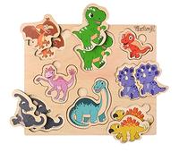 PikatoyZ® Jouet Enfant 1, 2 et 3 Ans - Jeu Éducatif Idéal pour Cadeau de Noël ou Anniversaire - Puzzle en Bois pour Bébé Garçon ou Fille - Jeux Montessori avec Puzzles Animaux de la Jungle