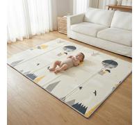 PikatoyZ® Tapis Éveil Bébé Pliable et Réversible | Tapis de Motricité Bébé pour Garçon ou Fille | Tapis Mousse Bébé Épais, Non Toxique et Imperméable | Grand Tapis Sol Enfant Évolutif de 180x150 cm