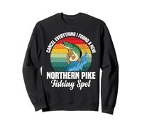Pike Fisher Gear Leurre de pêche au brochet du Nord Sweatshirt