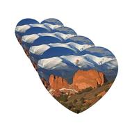 Pikes Peak Colorado Lot de 4 cartes de désodorisants de voiture personnalisables, cadeaux pour homme et femme, tablettes d'aromathérapie, cartes parfumées à suspendre pour armoire de salle de bain