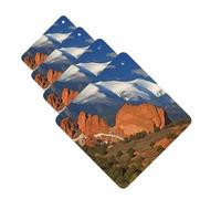 Pikes Peak Colorado Lot de 4 cartes de désodorisants de voiture personnalisables, cadeaux pour homme et femme, tablettes d'aromathérapie, cartes parfumées à suspendre pour armoire de salle de bain