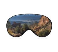 Pikes Peak Colorado Masque de sommeil doux et confortable avec sangle réglable pour homme et femme