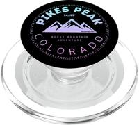 Pikes Peak Colorado - Rocky Mountain Retro PopSockets PopGrip pour MagSafe
