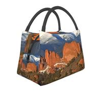 Pikes Peak Colorado Sac à déjeuner isotherme réutilisable et étanche de grande capacité pour femme et homme adulte